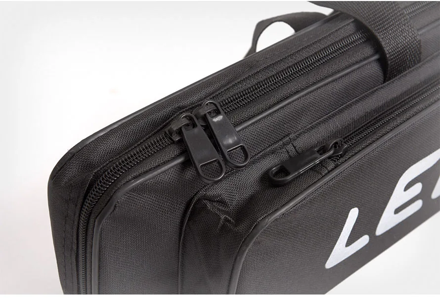 Doppelschichtige Oxford-Stoff-Angeltasche 50cm 80cm 70cm Eisangelruten-Schutztasche mit Seitenreißverschluss Zubehörbox Ausrüstung – Detail 6