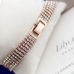 YFJEWE New Elegant Fashion Rhinestone Ladies Brief Crystal Multi-Layer Tassel Bracelet Female Bohemia Wholesale Price B017