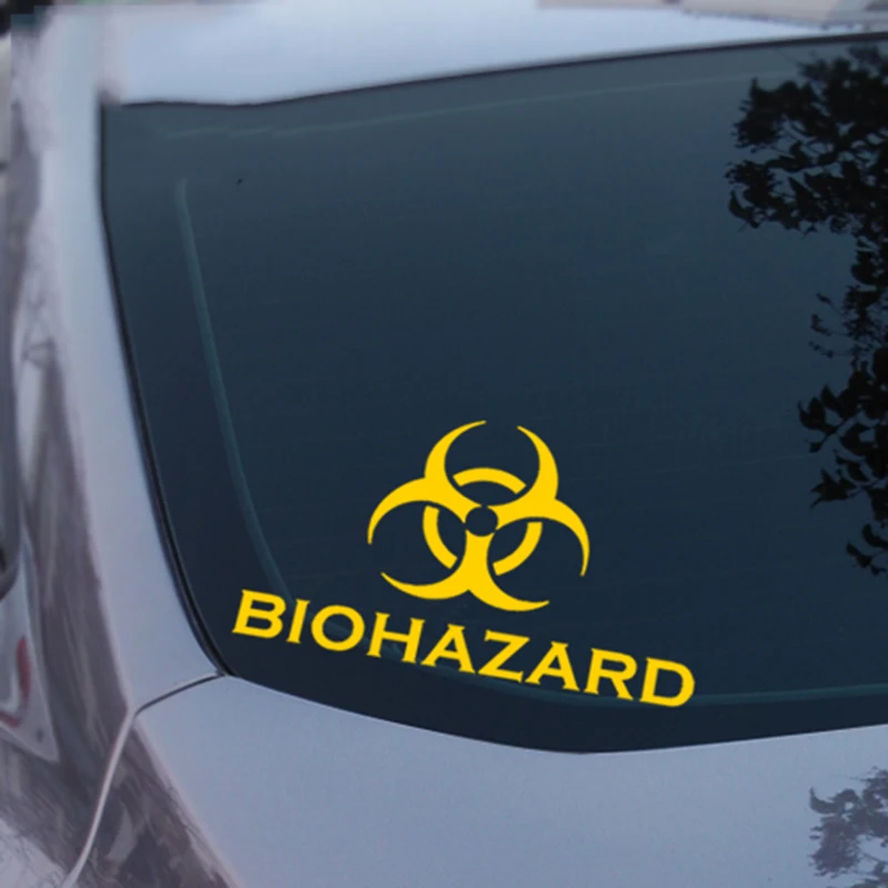 Umbrella BIOHAZARD decor car sticker,automobile vinyl window accessories stickers and decals,car decoration clear film