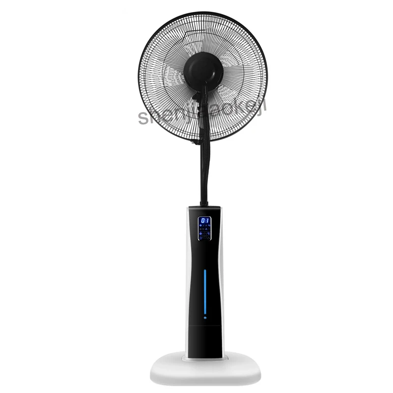 

1pc 220v electric fan water mist fan Air condition fans cold fog fan remote control 12h timing household office air humidifier