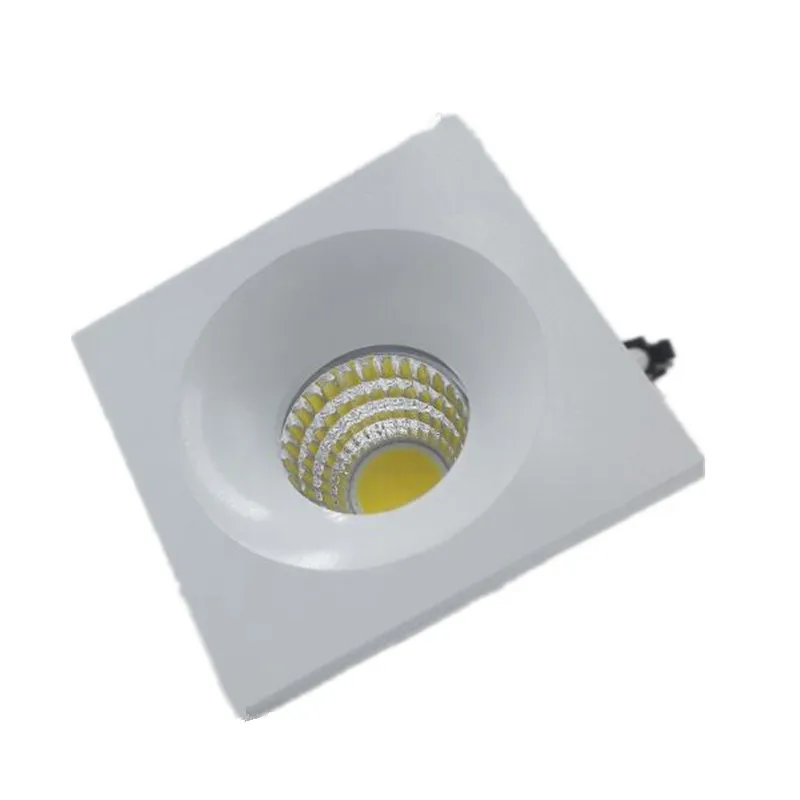 Imagem -03 - Mini Lâmpada de Led Quadrada Cob 3w 5w Luz Regulável para Embutir na Sala Luminária Embutida em Miniatura Ac110v Ac220v