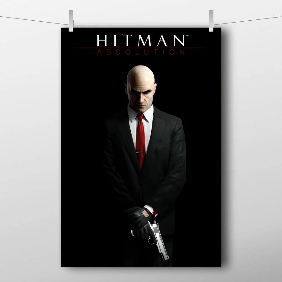 Hitman 47 Absolution Video Game Posters and Prints Canvas Painting Modern Wall Art For Home Living Room Decor