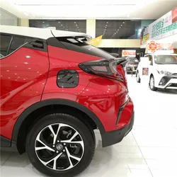 For Toyota C-HR CHR 2017 2018 ABS Carbon Fibre Water Transfer Printing Car Fuel Tank Protection Cover Cap Trim accessories 1Pcs