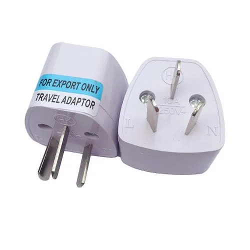 Adaptador de enchufe de viaje Universal para AU, Australia, EE. UU., Europa, Reino Unido, Delgado, 3 pines, sx, nuevo