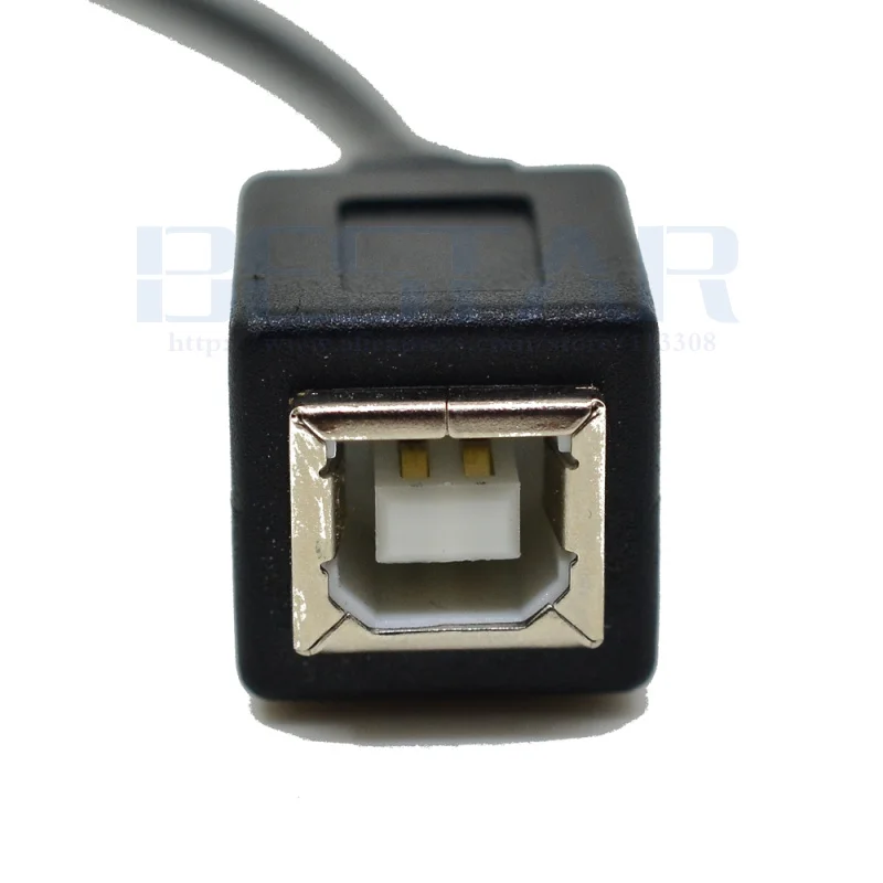 0.2 メートル右 & 上 & 下角度 USB 2.0 B タイプオス - メスショート延長プリンタスキャナケーブル USB タイプ B 20 センチメートル