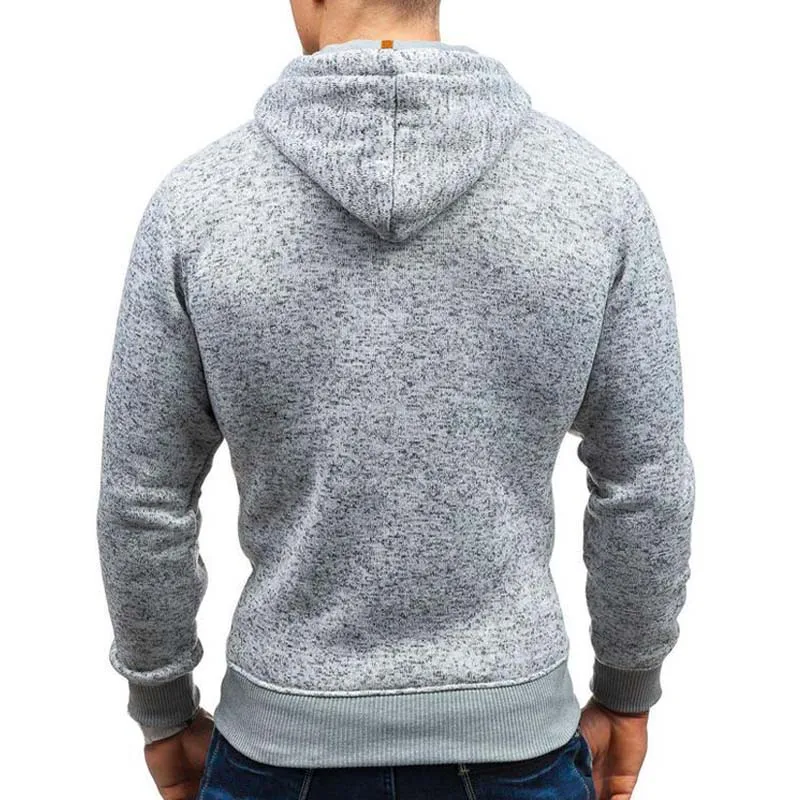 Mens Hoodies Sweatshirt New Casual Solid Long Sleeve Hoodie Men Slim Zipper Cardigan Hooded Sweatshirts Men Hoody Sweat Homme