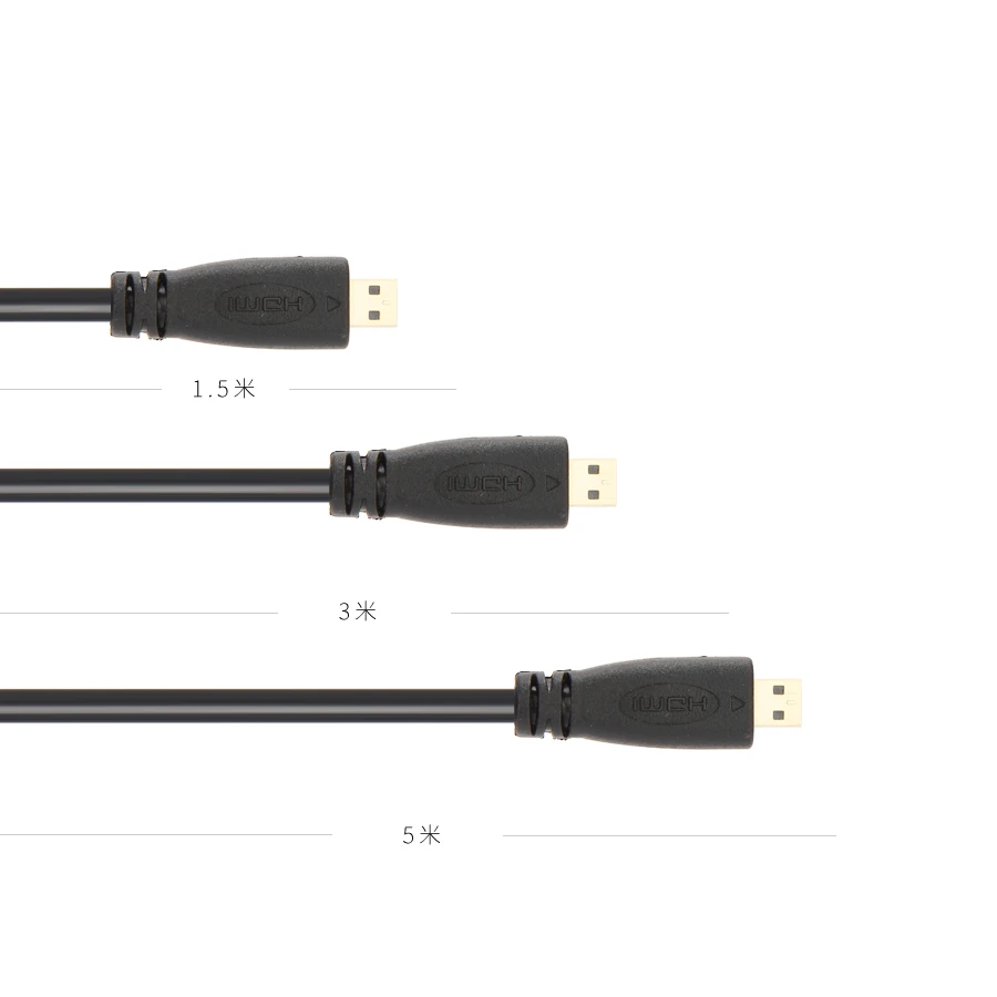 3D 1080 P Micro HDMI al Cavo HDMI Gold-Plated HDMI 1.4 V 1.5 m 3 m 5 m Alta Premium HDMI Adattatore per il Telefono Tablet HDTV Camera