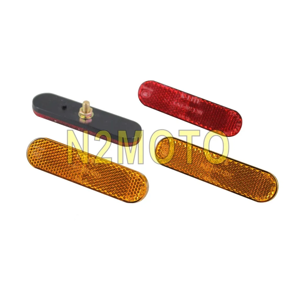 1 Pair Red Reflector Bolt On Warning Safety 9.5cm Reflectors Plate License Plate Bolt for Trunk Car Trailer