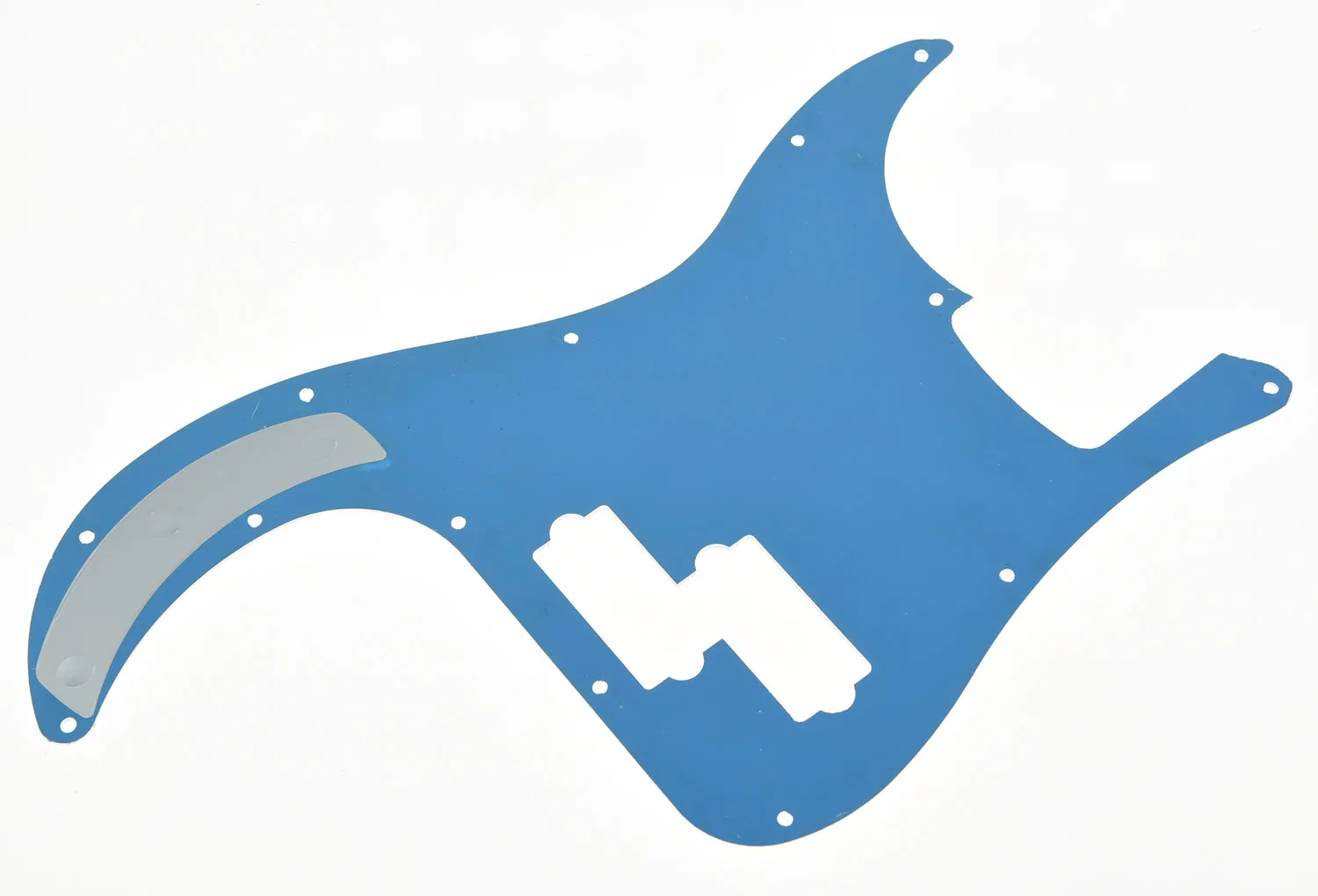 Imagem -02 - Espelho Prateado p Bass Pickguard pb Scratch Plate Fits Precision Bass Guitar