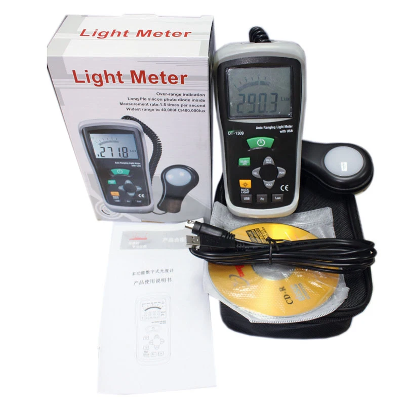 Luxmeter Met De Usb Interface Helderheid Test DT-1309 Lux Meter