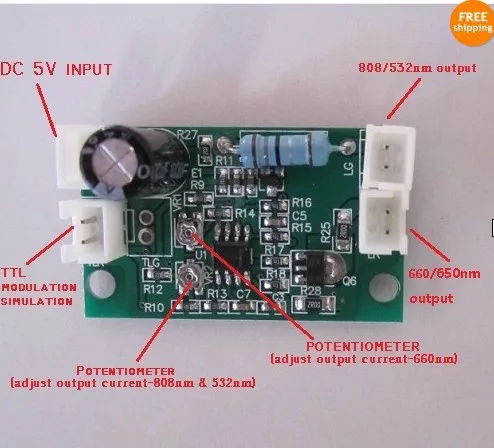 

Professional Laser Diode Driver for 808nm&532nm +660nm with TTL