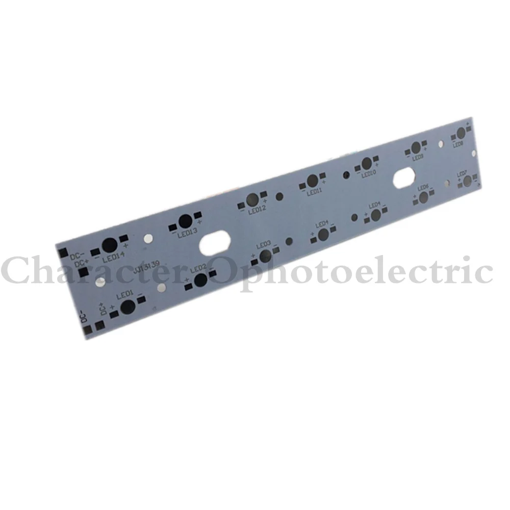 257mm x 47mm Aluminium PCB Circuit Board for 1W,3W,5W LED In Series