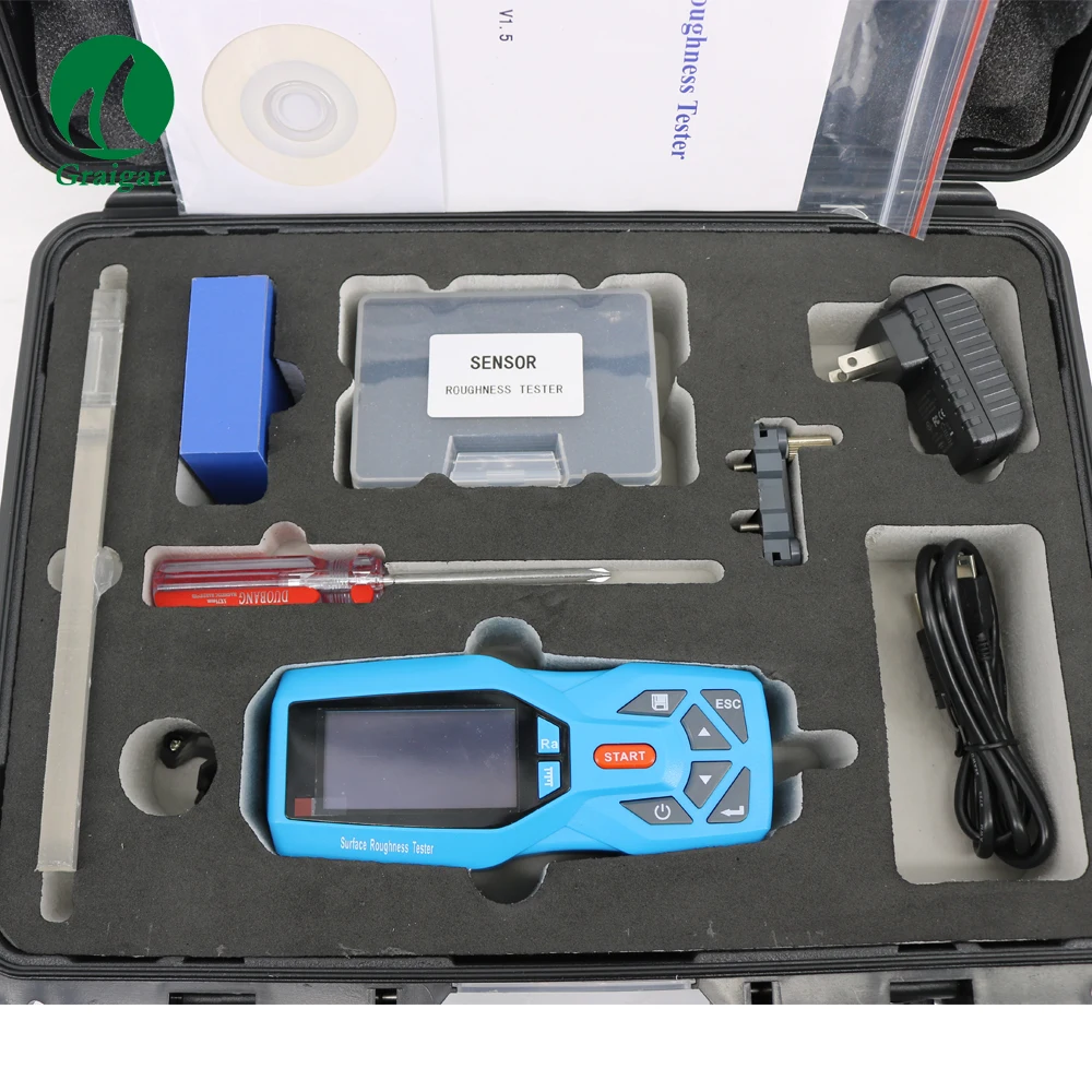 KR220 Digital Surface Roughness Tester Testing 20 Parameters Surftest Profilometer Measuring Instrument KR-220