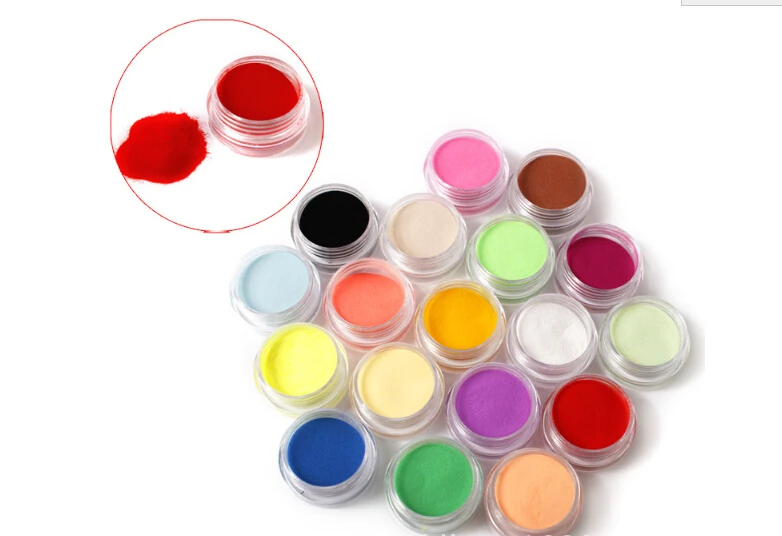 12 Color carving acrylic Powder liquid Glitter Nail Art Tool Kit UV Dust gem Nail Tools UV gel builder nail powder