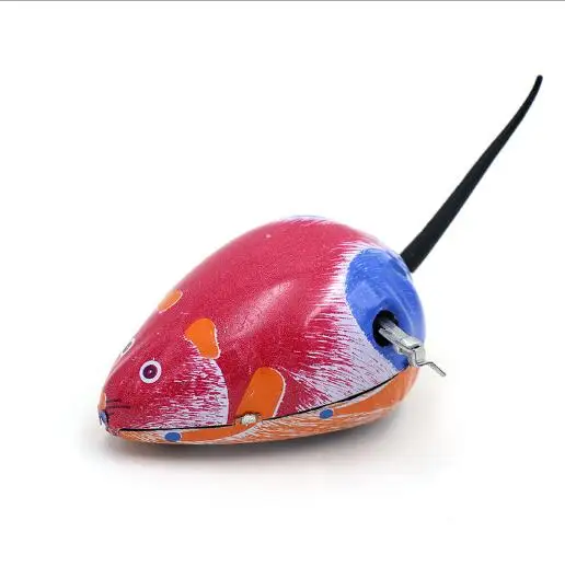 Souris classique en fer pour enfants, jouets chinois drôles, à remonter, en métal, mécanique, vintage, pour bébés, YH999