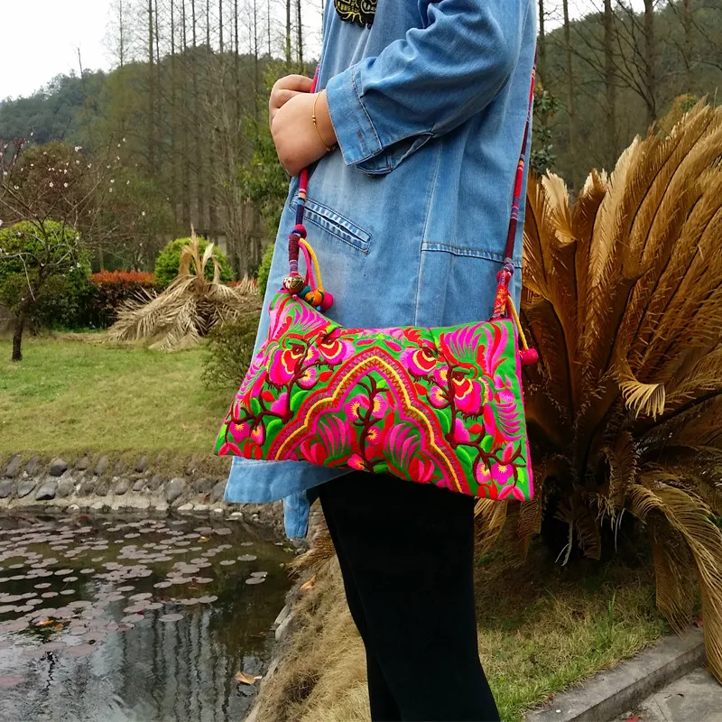 Borse Cinesi Ricamate: Borsa A Tracolla Etnica Con Ricamo Floreale Fatto A Mano Da Donna Da 11,84 € | DHgate