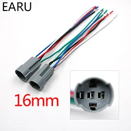 16mm 19mm 22Mm 25mm Power Cable Socket Connector For Metal Push Button Switch Wiring 2-6 Wires Stable Lamp Light Button 15cm