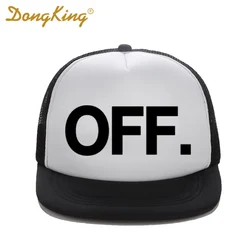 DongKing New Fashion Trucker Hat  OFF Letter Printed Cool Baseball funny Snapback Mesh Cap Christmas Gift 10 Colors