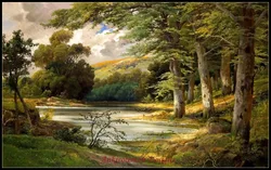 Needlework for embroidery DIY DMC High Quality - Counted Cross Stitch Kits 14 ct Oil painting - Romantic Forest