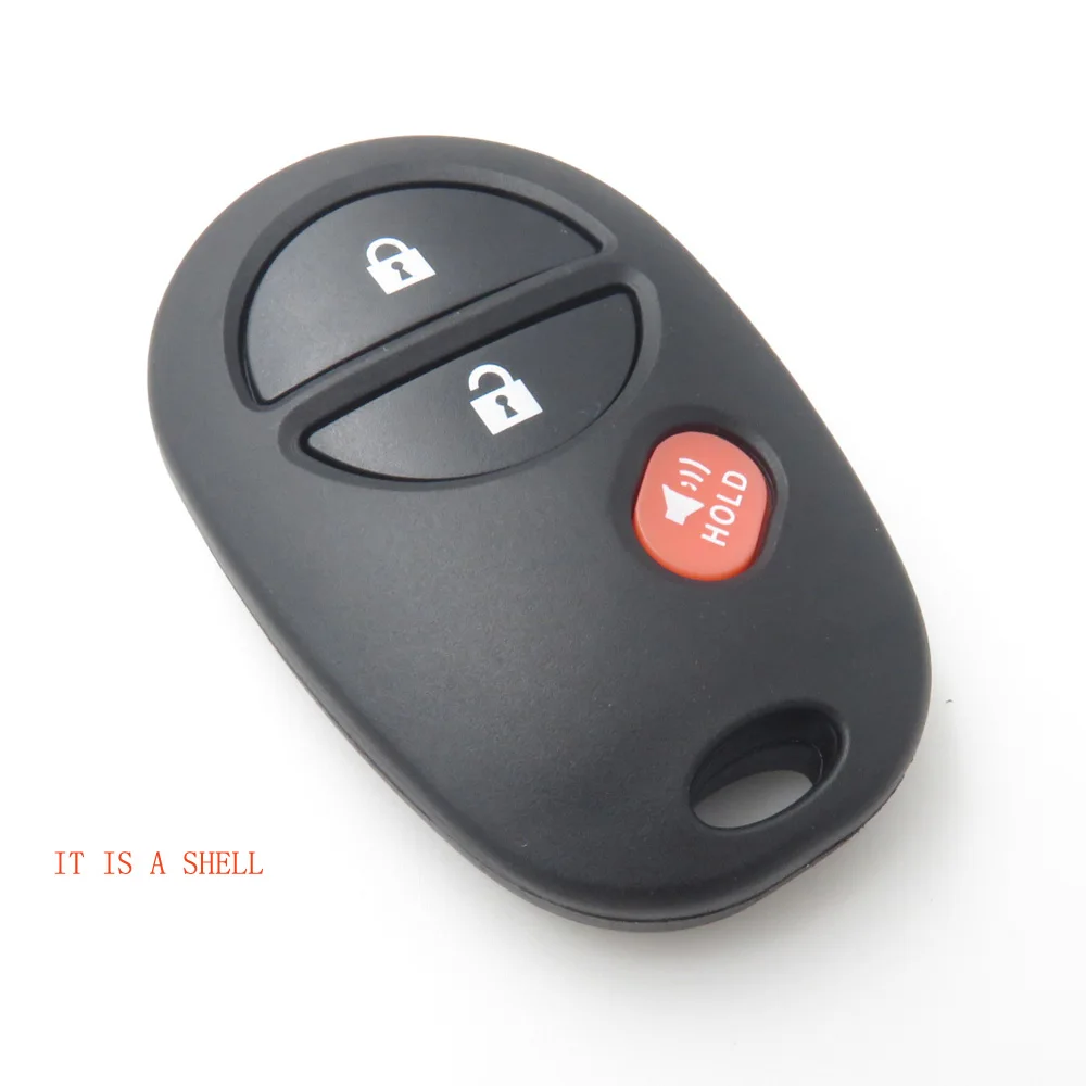 

3 Buttons Remote Key Shell Keyless Case Fob Fit For TOYOTA TACOMA , TUNDRA ALARM Replacement Blank Key