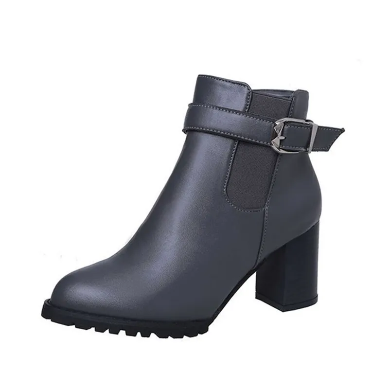 Nowy 2023 Botas Mujer Fashion Women Boots Square Heel Platforms Zapatos De Mujer PU Leather Thigh High Pump Motorcycle Boots