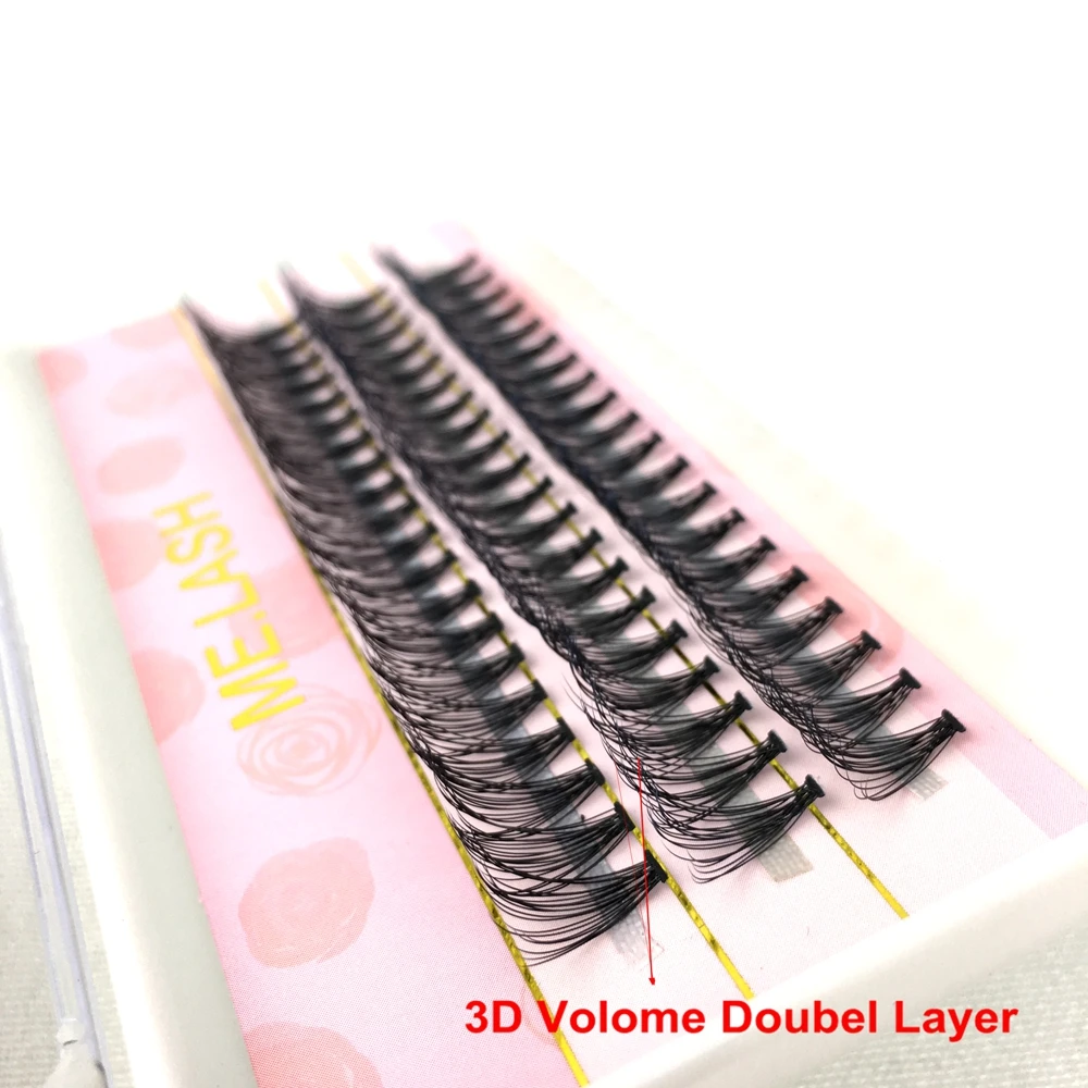 

10 Trays/lot 20D DOUBLE Layer 3D Eyelashes Fake Mink Wholesa New Arrival Time Saving C Curl Eye Lashes Free Shipping