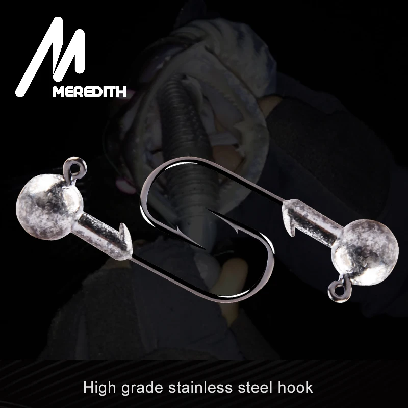 MEREDITH Đầu Jig 1G 2G 3G 4G 5G 7G 8G 10G 12G 14G 22G Móc Khóa Đầu Jig Lưỡi Câu Jig Pike Cá Phụ Kiện