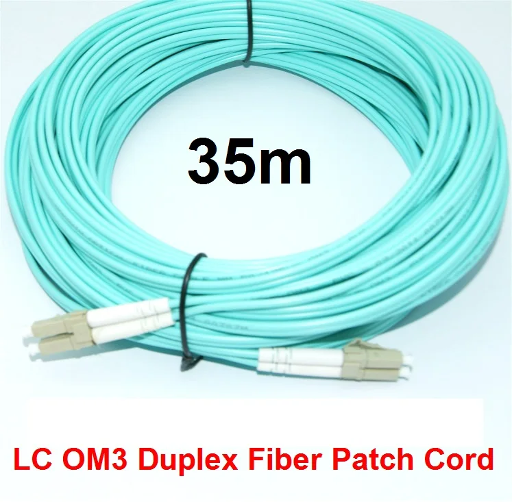 

35m LC-LC LC/UPC-LC/UPC Multi-Mode OM3 Fiber Cable Multimode Duplex Fiber Optical Jumper Patch Cord