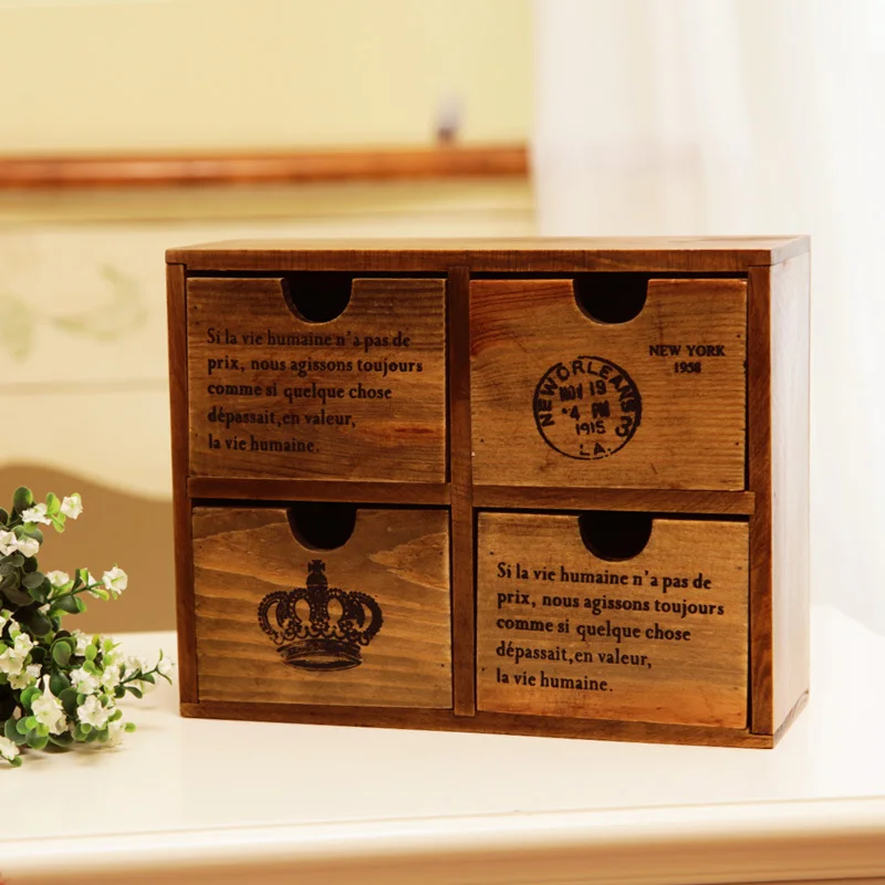 

Excellent Betta American wood to do the old-style storage box debris Storage Containers household appliances, utensils finishing