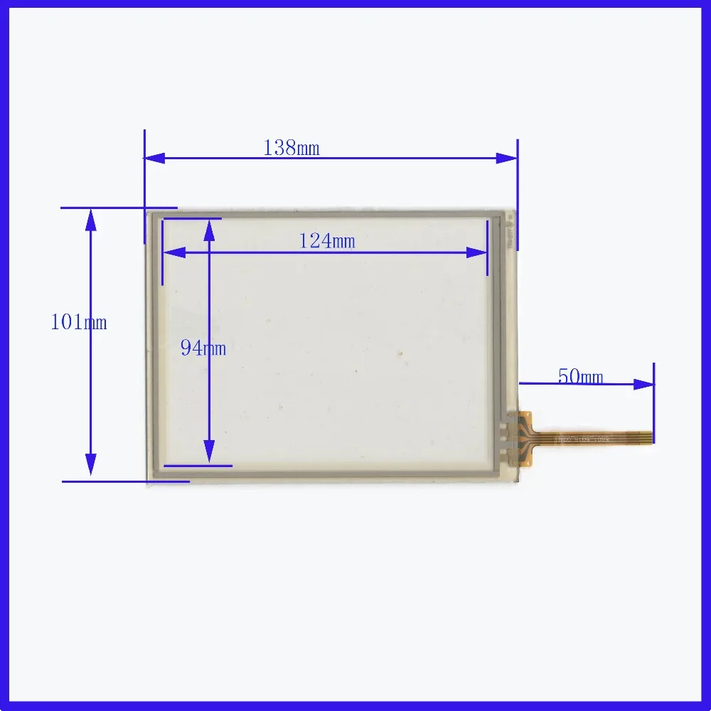 

ZhiYuSun TR4-057F-21 5,7-дюймовый 4-проводной резистивный 138*101 Сенсорная панель совместимый навигатор сенсорный экран 138 мм * 101 мм