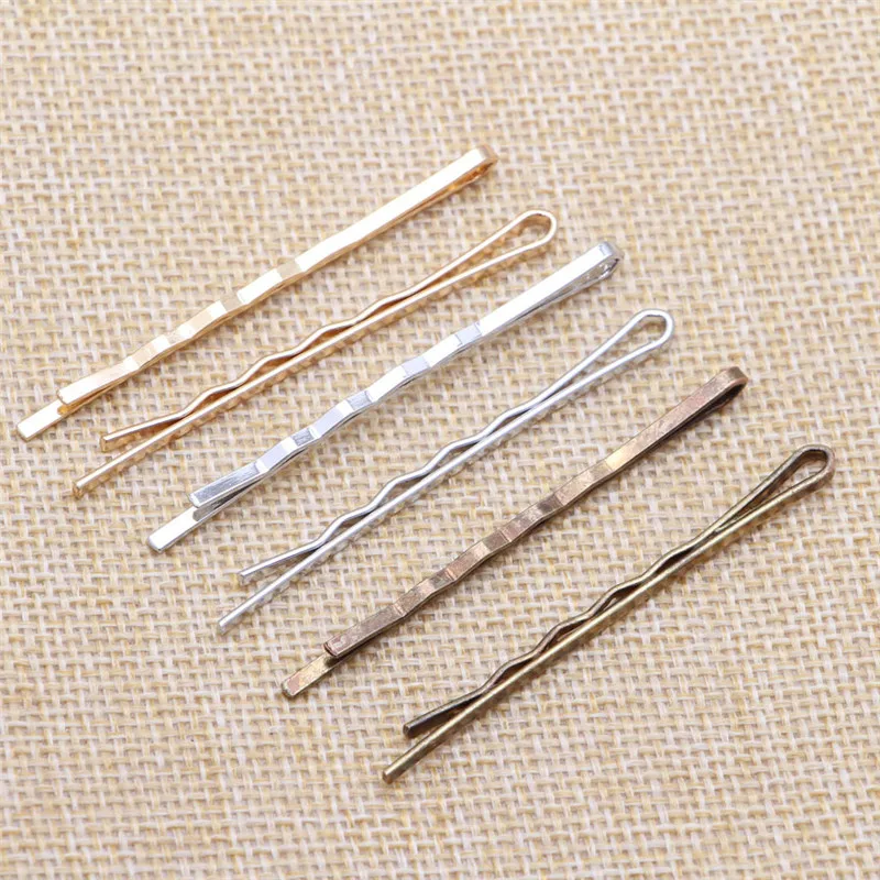 500pcs 55mm Straight Hair Clips Popularity Simple Hairpin for Alloy Hair Accessories