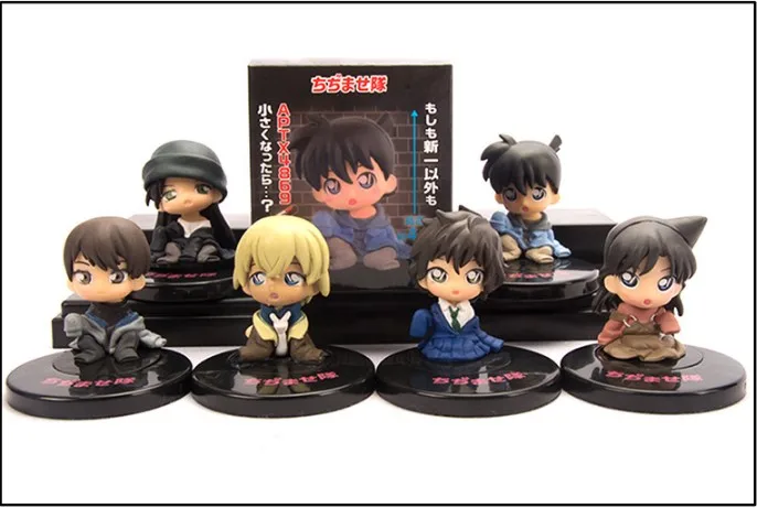 5cm 6pcs/set Detective Conan Sera Masumi Rachel Moore Furuya Rei Action figure toys doll Christmas gift with box