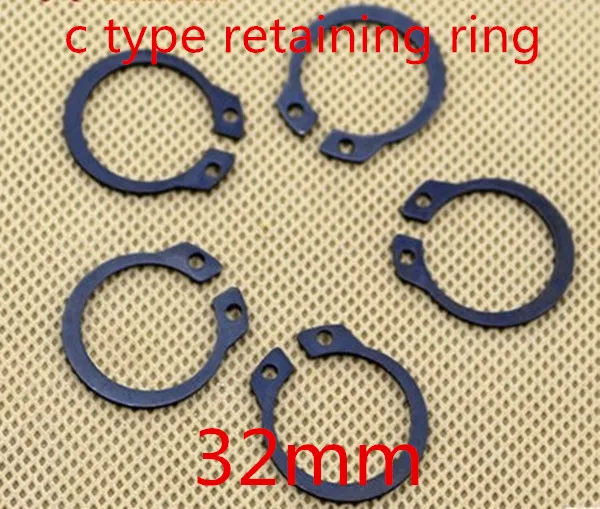 50pcs/lot m32 32mm  C type snap ring ,C type retaining clip ring washer alloy steel