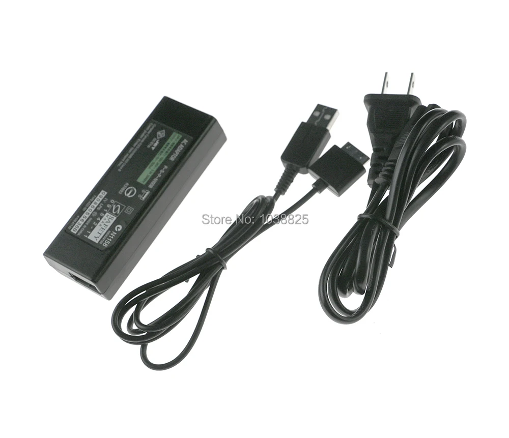 10pcs/lot EU/US Plug 5V Home Wall USB Charger Power Supply AC Adapter for PSP Go pspgo Charging Cable Data Cord