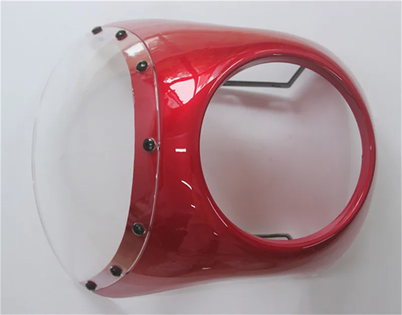 

Universal Retro Motorcycle Cafe Racer Style Handlebar Fairing & Screen Fit 7" Headlight Vintage Locomotive Refit