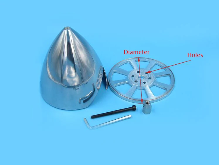 Propeller Spinner for DLE Gasoline Engine DLE20/30/40/55/61/85/111/120/170/222/DLE20RA/DLE35RA Dia. 70/76/82/89/95/102/114/127mm