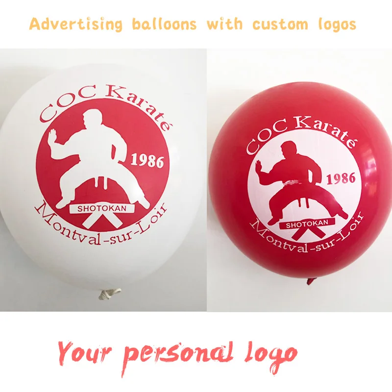 Palloncino da 12 pollici 100 pz/lotto logo personalizzato personalizzato 2.8g tutti i tipi di palloncini colorati stampa di palloncini personalizzati di alta qualità