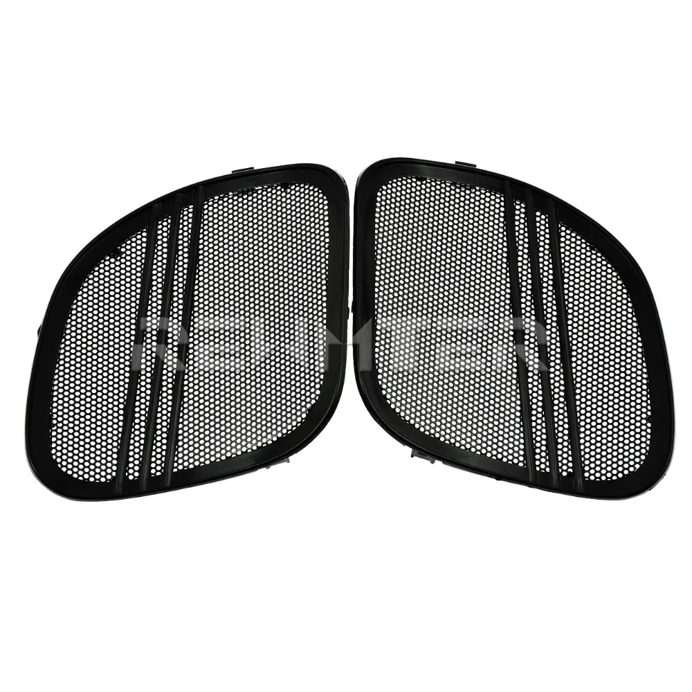 Motorcycle Tri-Line Speaker Grill Cover Trim Black/Chrome For Harley Touring Road Glide FLTRX Special FLTRXS Ultra 2015-2021