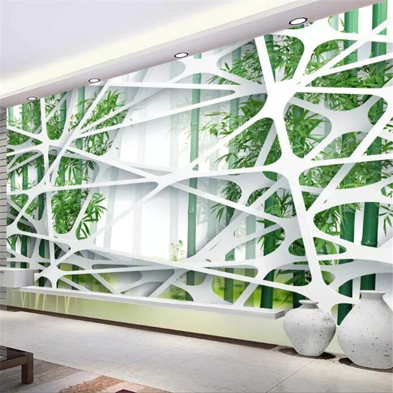 

wellyu wall papers home decor Custom wallpaper 3D stereo HD bamboo simple modern fashion TV background wall wallpaper behang