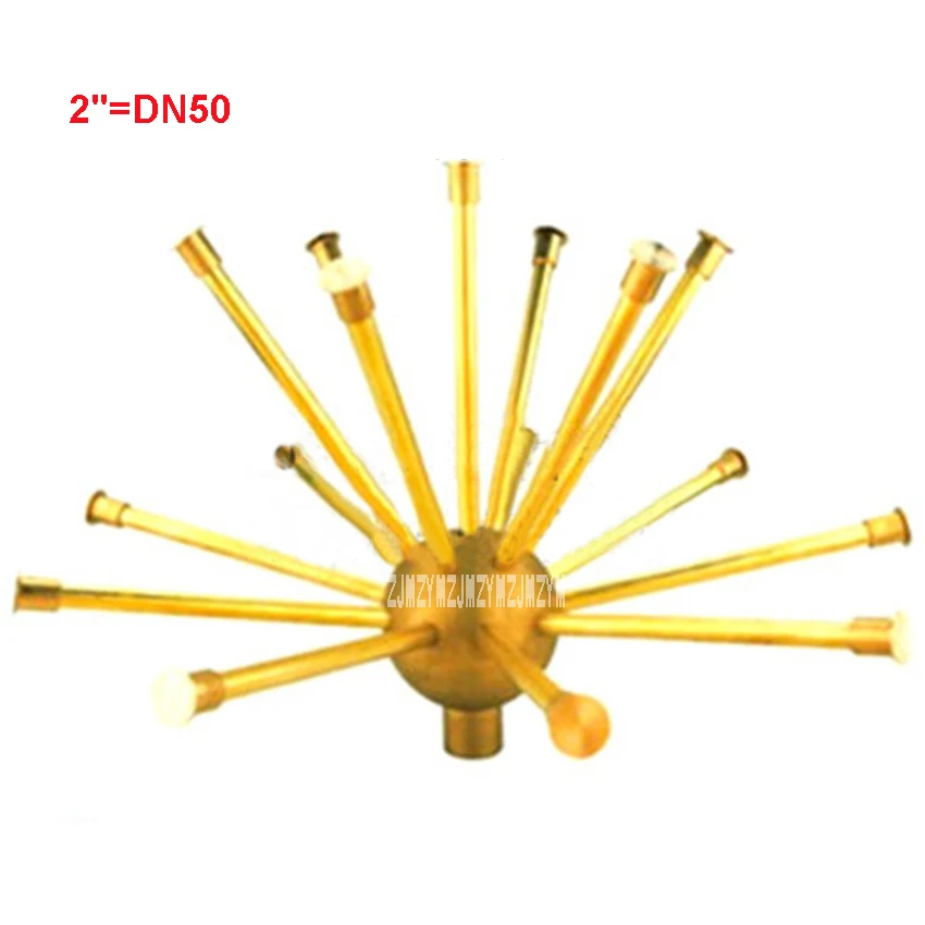 

New Arrival 2" DN50 Hemisphere Dandelion Brass Fountain Crystal Ball Nozzle Sprayer Head Spray Pond 80-100Kpa Water Spray 1.8m