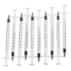 100pcs Plastic Syringe 1ml Syringe 1cc Injector Without Needles For Lab and Industrial Dispensing Adhesives Glue , Non-Sterile