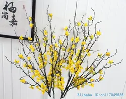 1 PCS 90 cm Beautiful Artificial Winter Jasmine Plastic Branch with yellow flowers Home Decoration F408