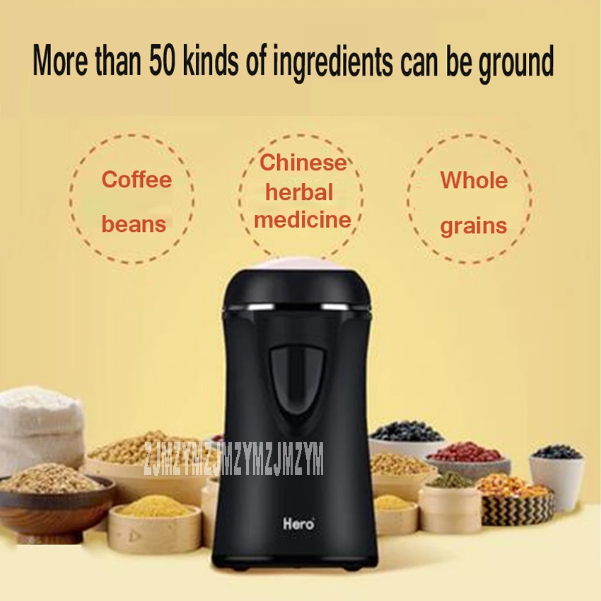 HERO Stainless Steel Blades Grinders Machine Household Small Crusher Stainless Steel Electric Coffee Bean Grinder Coffee Machine