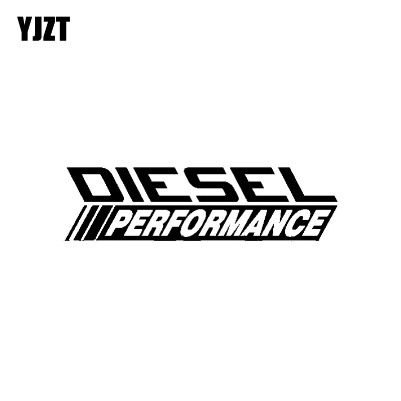 YJZT 16CM*4.3CM Fashion DIESEL PERFORMANCE High-quality Graphical Decal Black/Silver Vinyl Car Sticker C11-0644