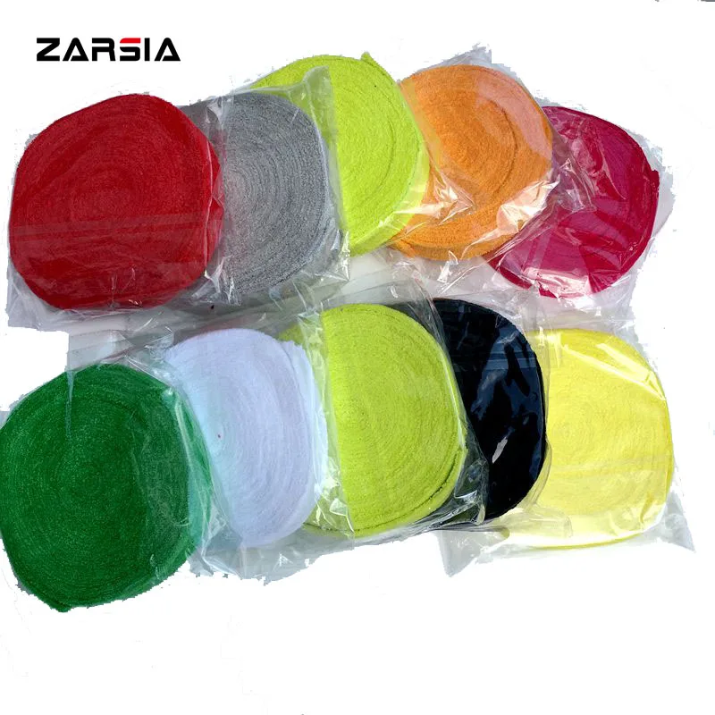 Free shipping 10 meters 100% Cotton Towel Tennis Racket Over Grip Badminton Grips Racquet Overgrip,hand gel,tennis Non-slip tape