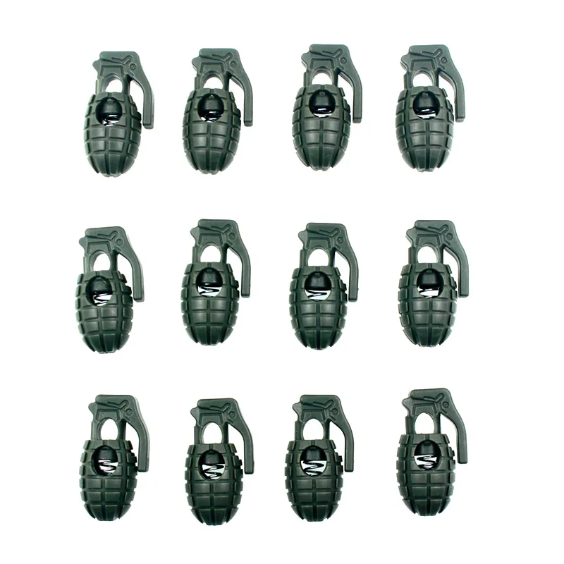 10 Uds. De cordones para zapatos EDC, Botas de senderismo al aire libre, zapatos, cordones, hebilla antideslizante, hebilla, Clip, accesorios para acampar