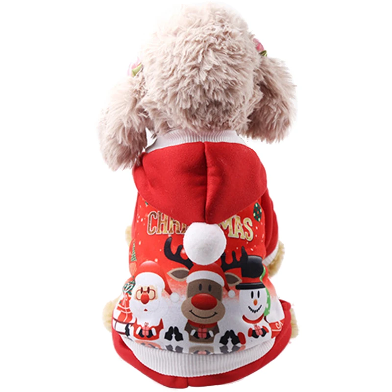 New Christmas Dog Clothes For Small Dog Pet Xmas Costumes Winte Coat Clothing Cute Puppy Outfit For Dog Plus Sizes Para Perro 35