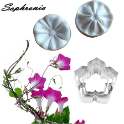 Petunia flower Petal Veiner Silicone Moulds Cake Decorating Tool Fondant Surgar Clay Gumpaste Mold Stainless Steel Cutter CS358