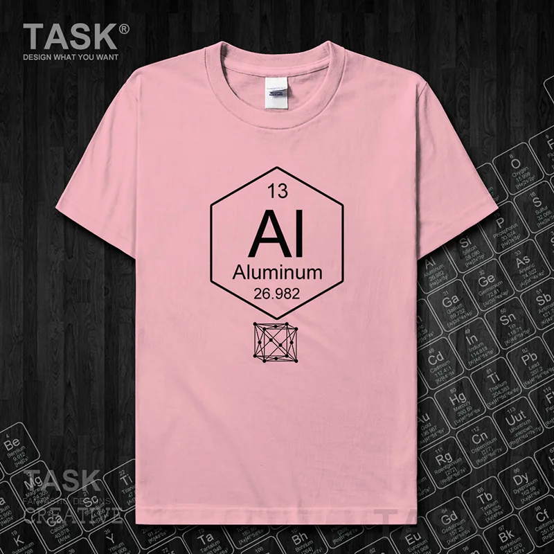 Chemical metal Element mens t-shirt Periodic Table 13 Al fashion equation Printed cotton Tee short sleeve clothes Streetwear new