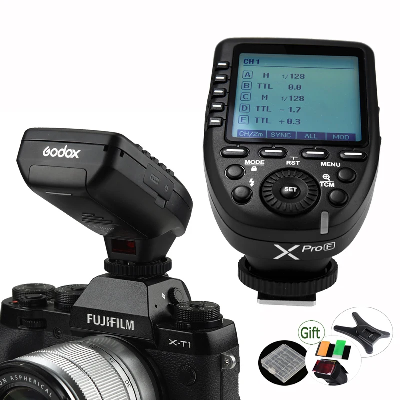 

Godox XPro-F TTL Flash Trigger LCD Transmitter HSS 2.4G Wireless XPro for Fujifilm X-T1/T2 X-T10/T20 X-Pro2 X-E1 X100F X-A3 Fuji